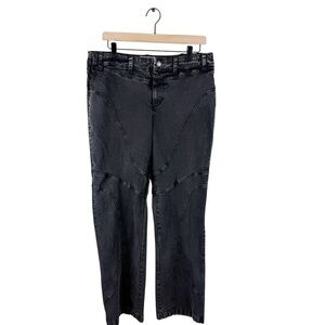 We the Free Free People Seamed Straight Leg Jeans Black Size 14